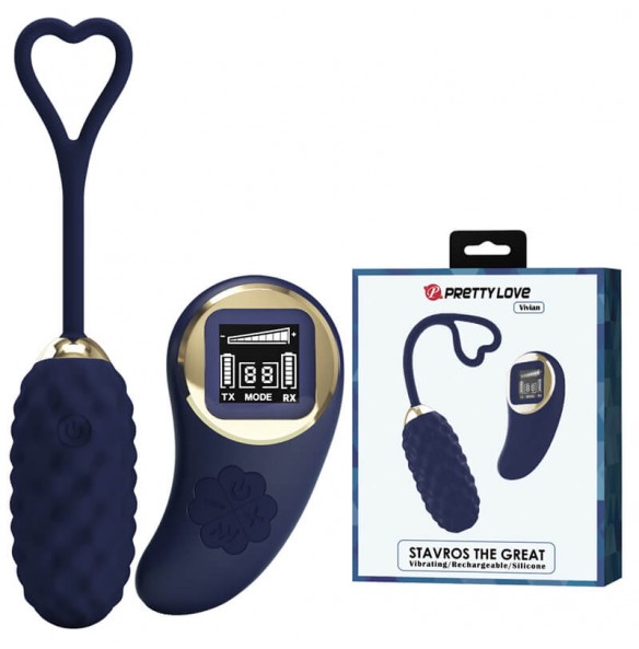 PRETTY LOVE - Vivian Vibrating Egg (Chargeable - Blue) PRETTY LOVE - Vivian Vibrating Egg (Chargeable - Blue)